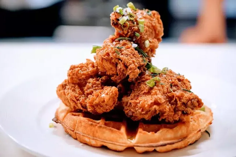 Fried chicken and waffles